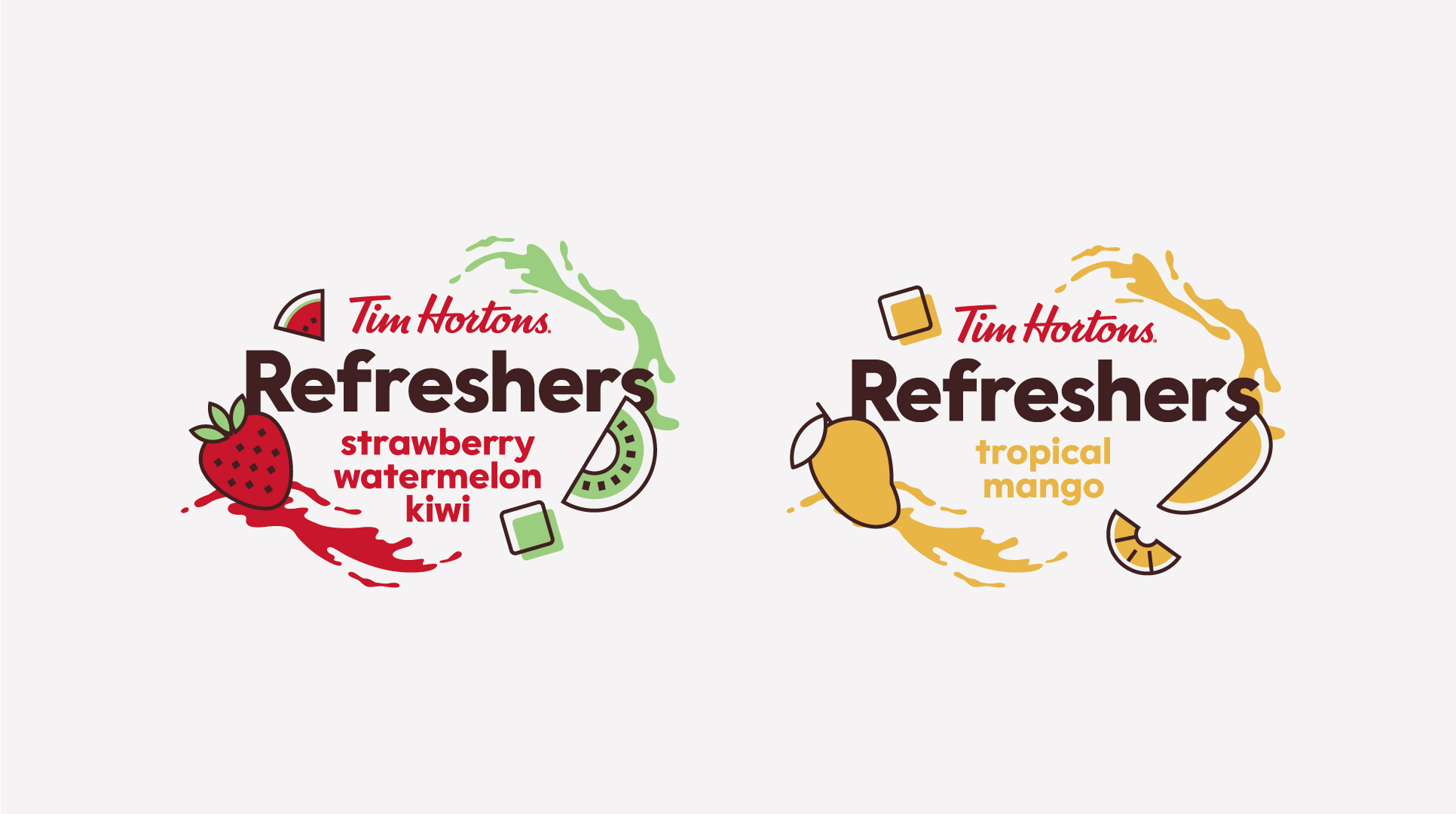tim hortons refreshers logos